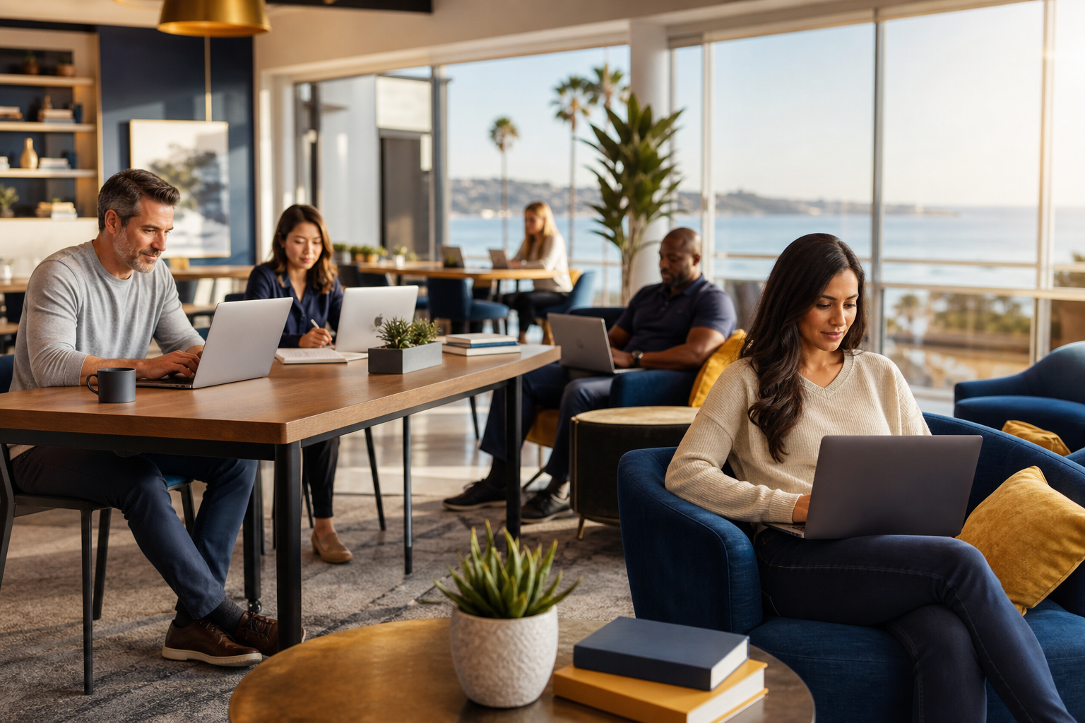 Online students at California Century University