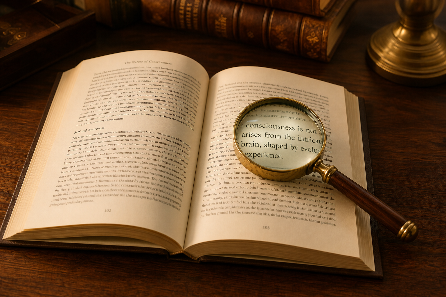 Open course handbook with magnifying glass — CCU Digital Library reader with Listen and karaoke